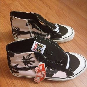 Vans Hi sk8 Pink/Black Palm Trees "Rare"